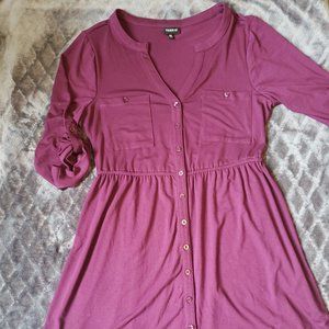 TORRID Button Front Shirt Dress